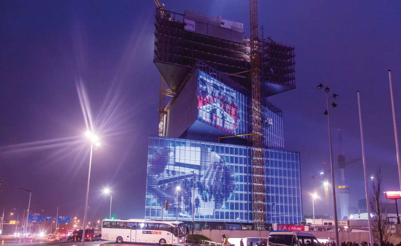 3d projection mapping film nhow ise pro display night