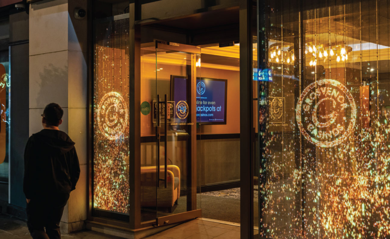 Transparent LED Display Casino