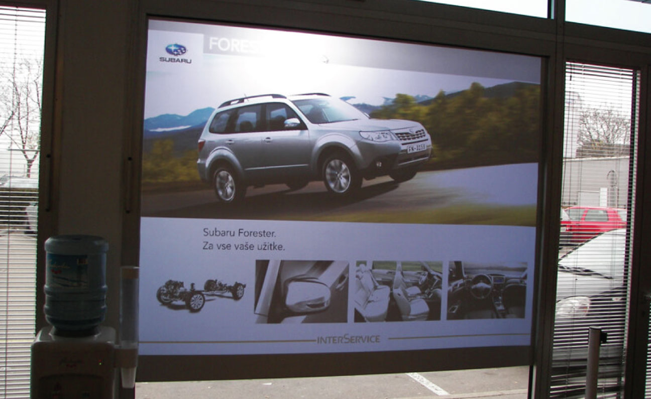 front film information screens