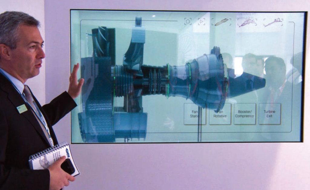 transparent lcd pos display