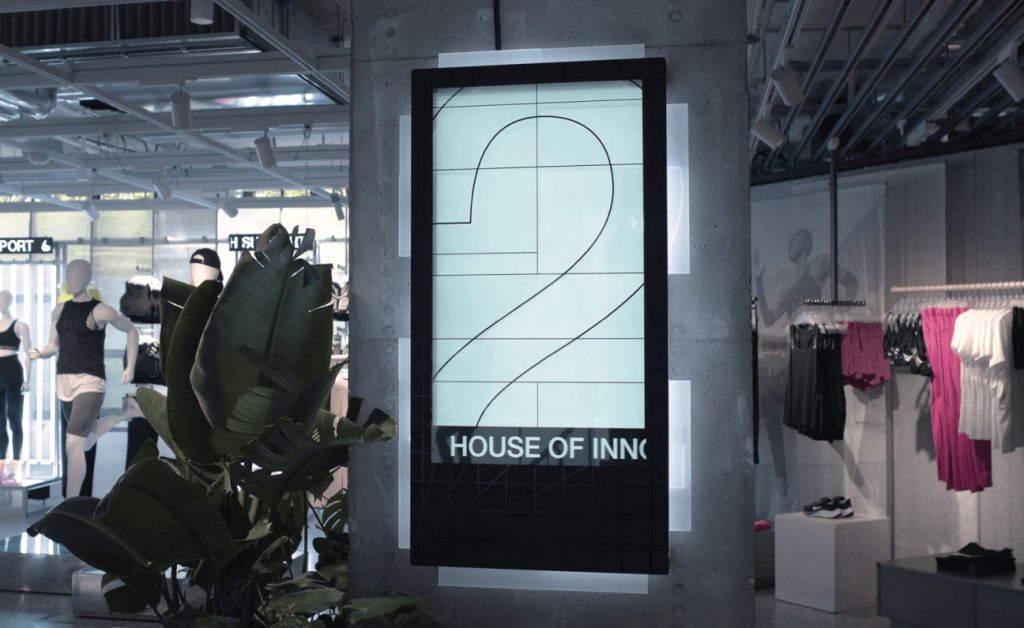 transparent lcd retail