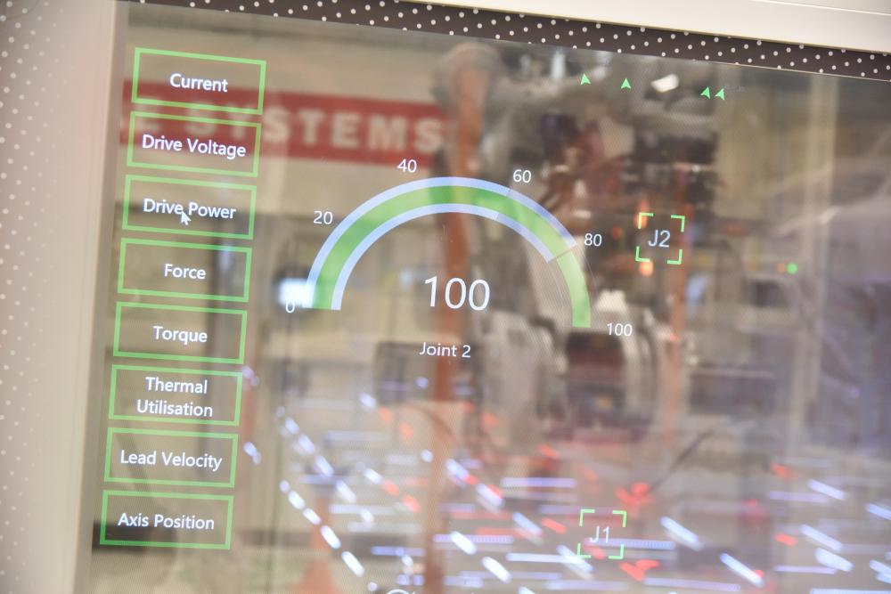 Transparent OLED at BAE System’s Factory