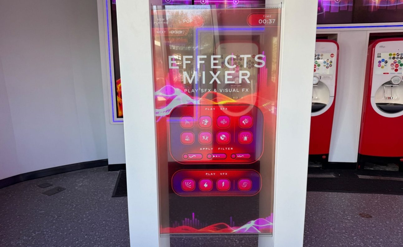 Transparent OLED Integration Panels - Audio Mixer