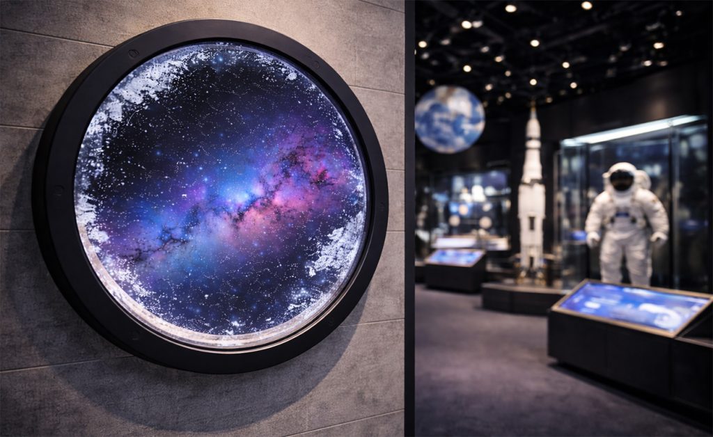 Circular LCD Advertising Screens