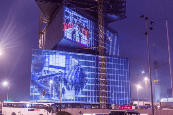 Projection Mapping Film - ISE 2019 nhow Hotel Front Projection Business content